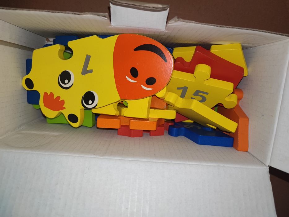 Puzzle drewniane edukacyjne Żyrafa 26el.