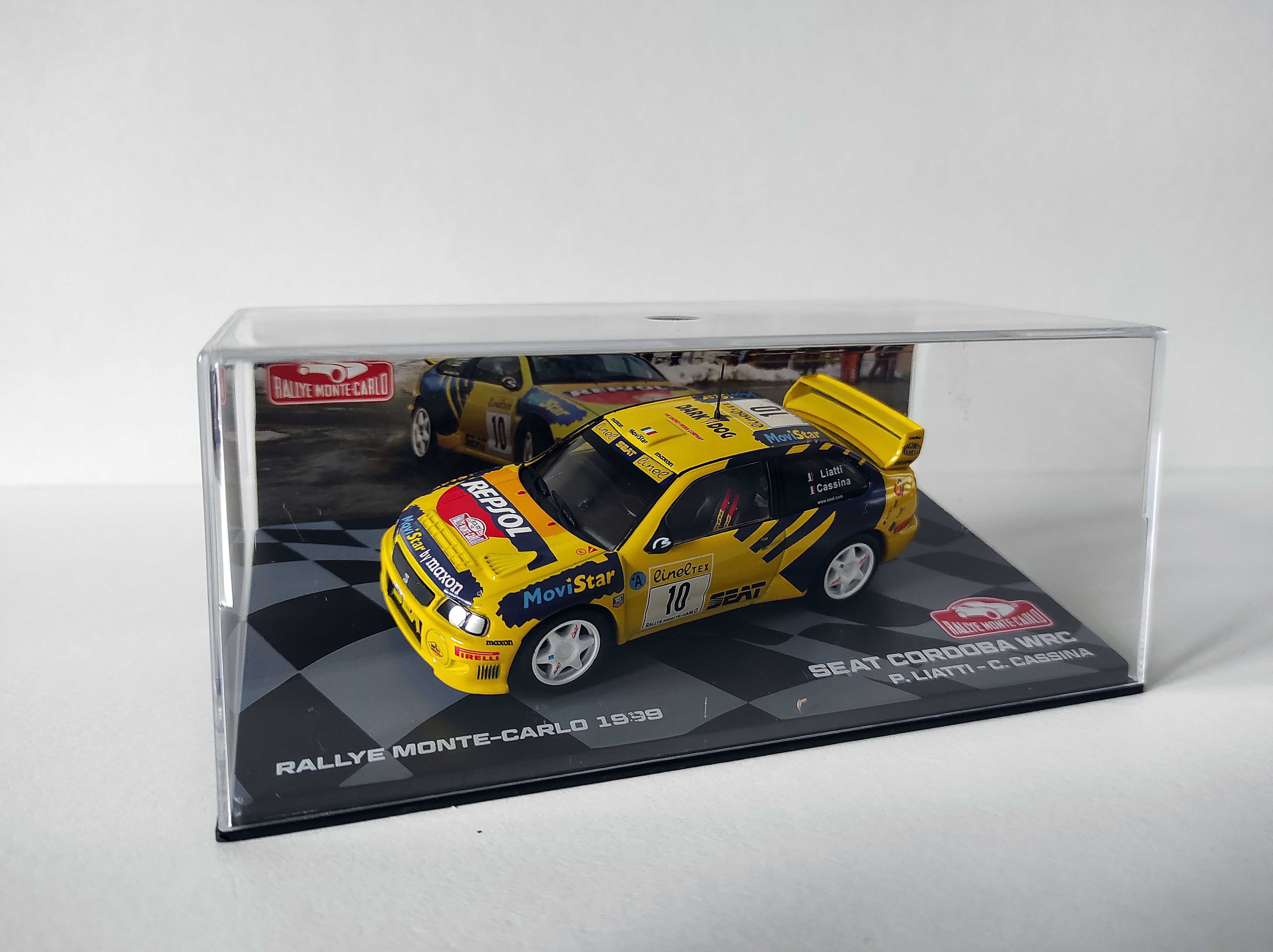 4 Szt. Modeli Rajdowych Peugeot Seat Ford Citroen Rally Cars 1:43