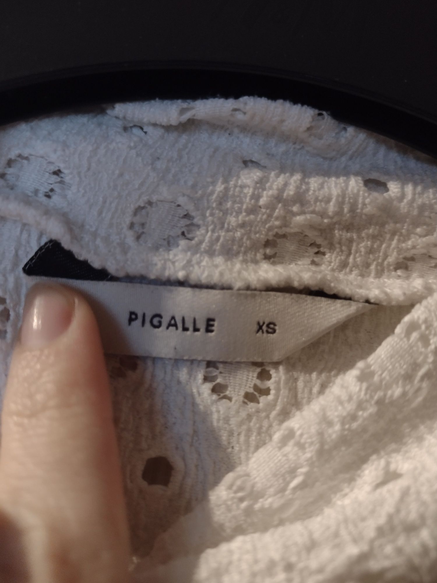 Nowa biała bluzka z dziurkami rozmiar XS Pigalle