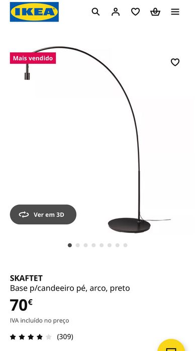 Candeeiro de pé Ikea