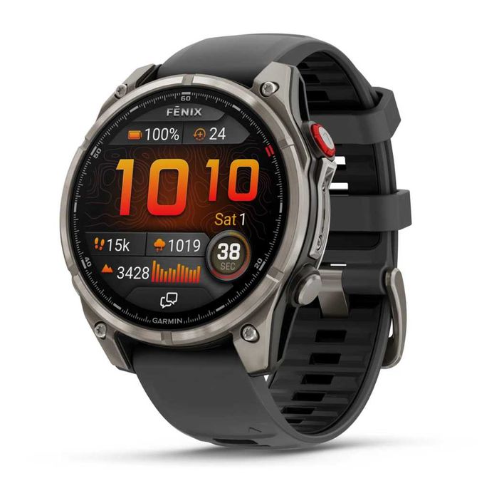 Годинник Garmin Fenix 8 Pro 47 mm AMOLED Sapphire Titanium w. Graf bd