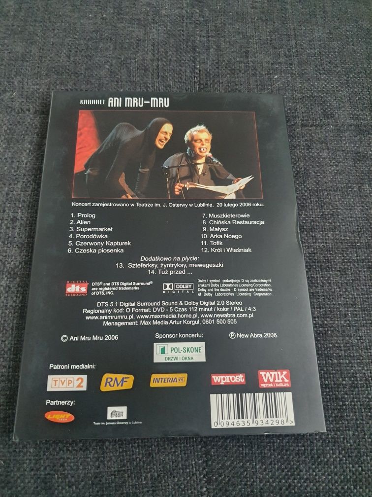 Płyta dvd Kabaret Ani Mru Mru jak nowa
