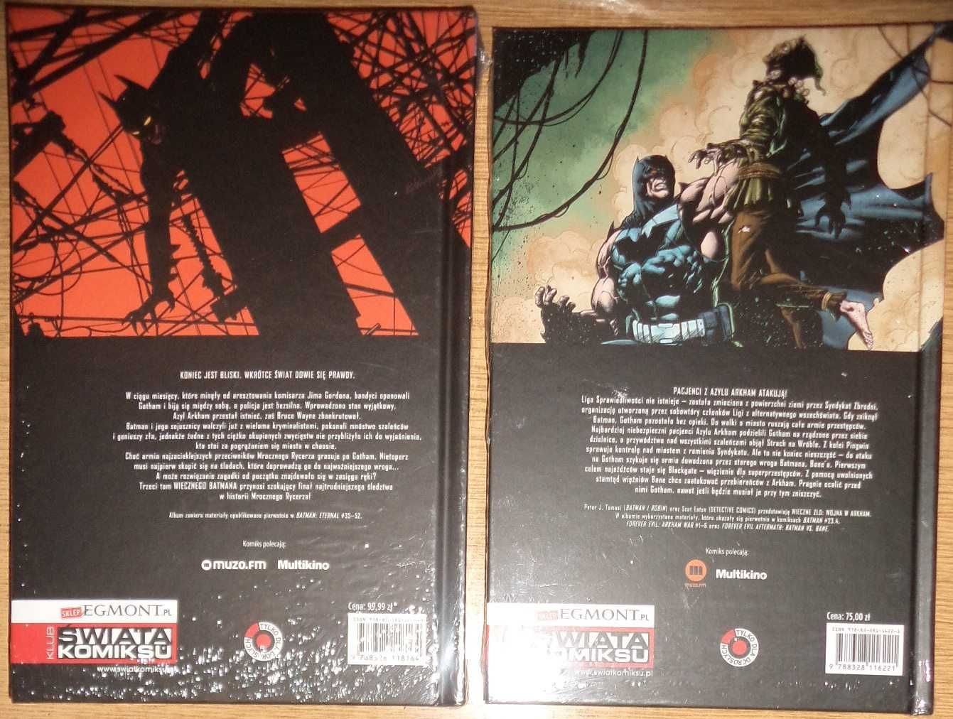 2x komiks Batman: Wieczny Batman 3 + Wieczne zło  Wojna w Arkham FOLIA