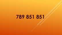 Złoty numer 789.851.851