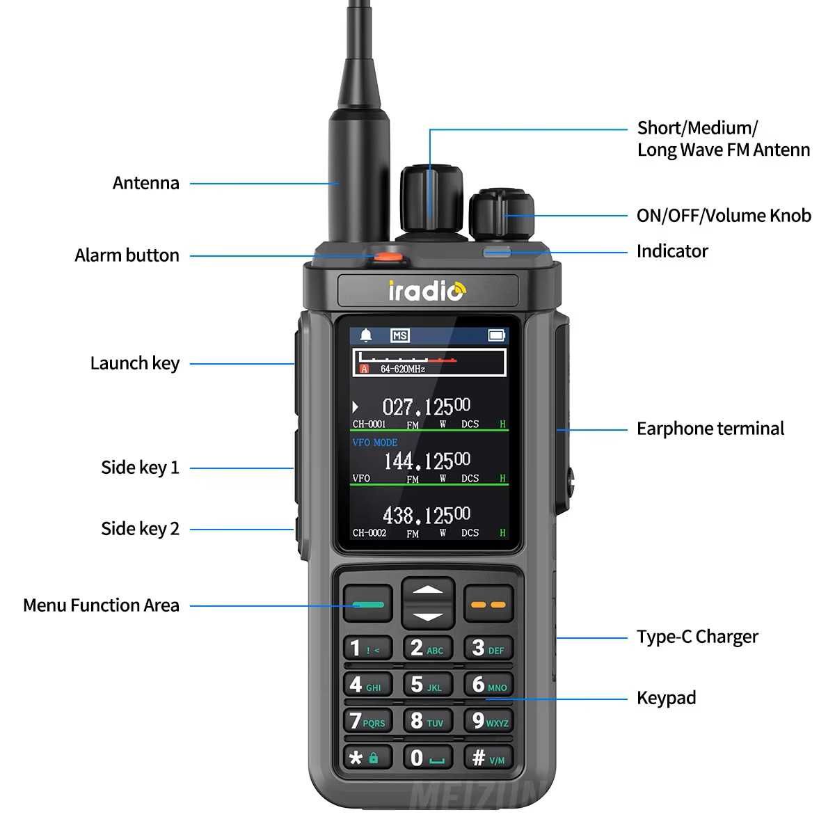 Рация Iradio UV-98 PLUS  Прошита.