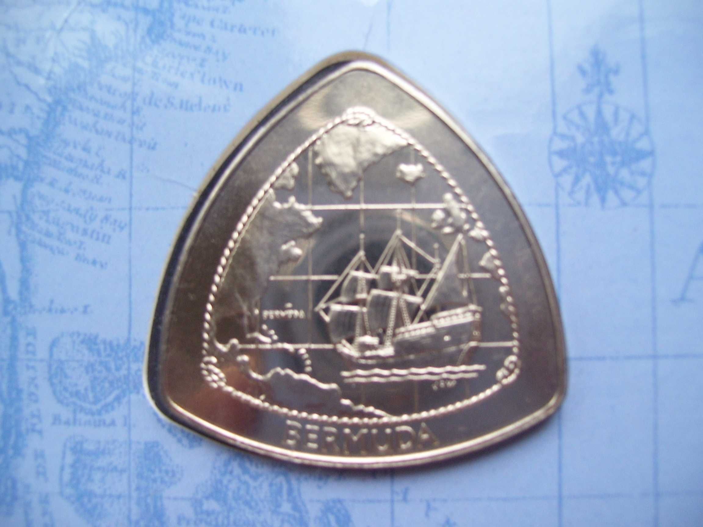 Stare monety 1 dolar 1998 Bermudy stan menniczy