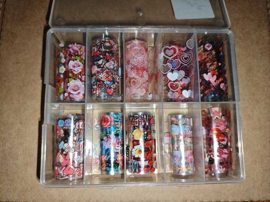 Arte para as unhas (40 nail foil art) + extras