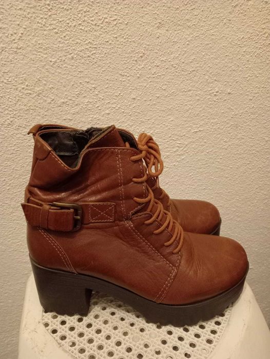 Botas em pele Senhora