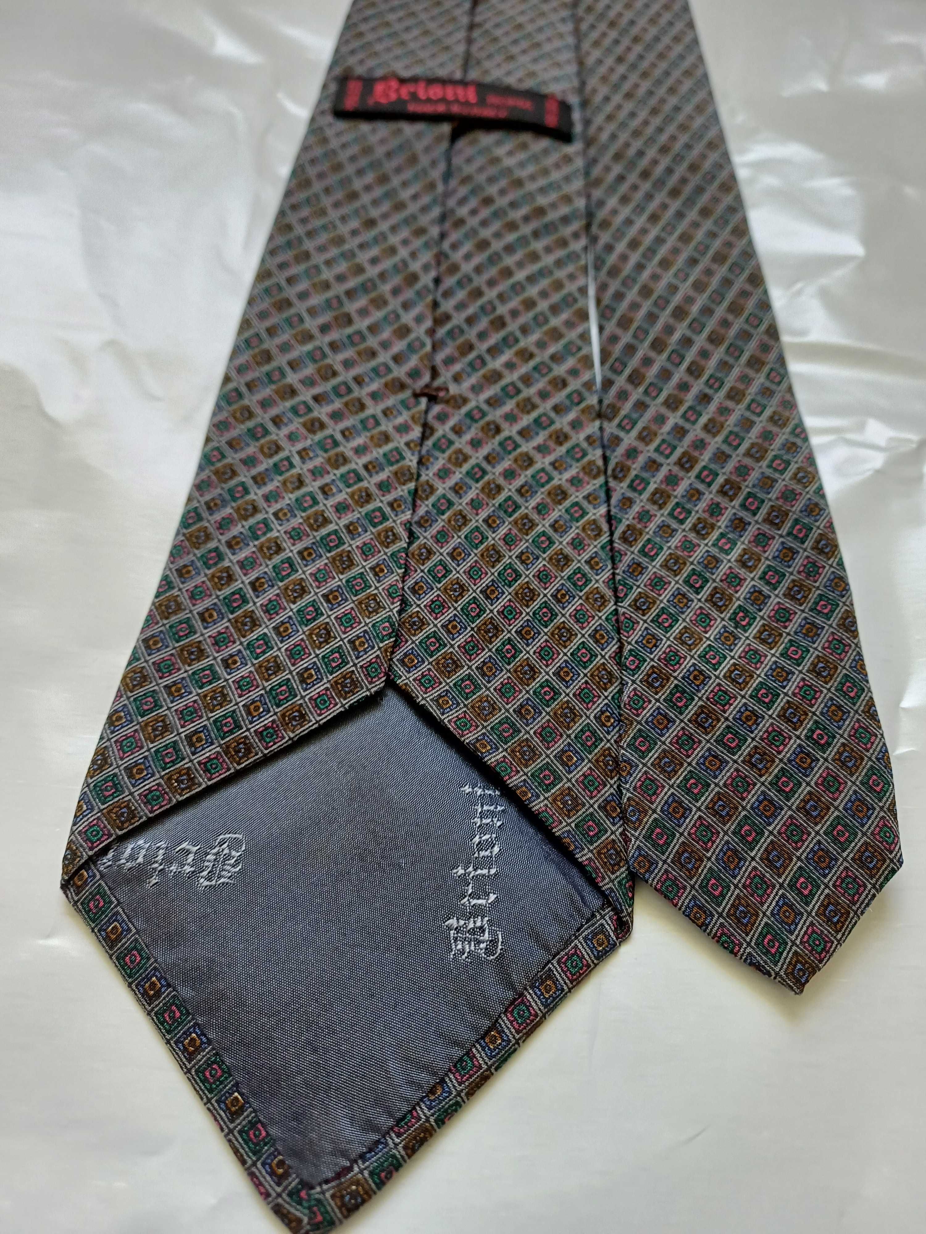 Brioni jedwabny krawat vintage