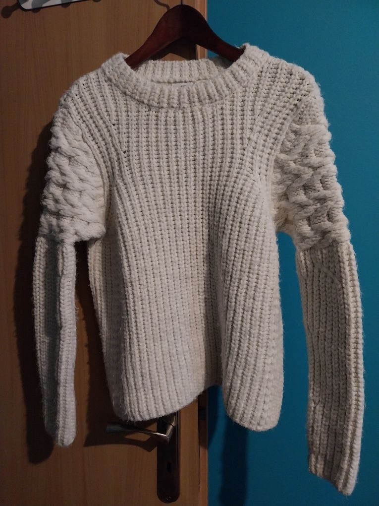 Biały sweter River Island r. 36 S