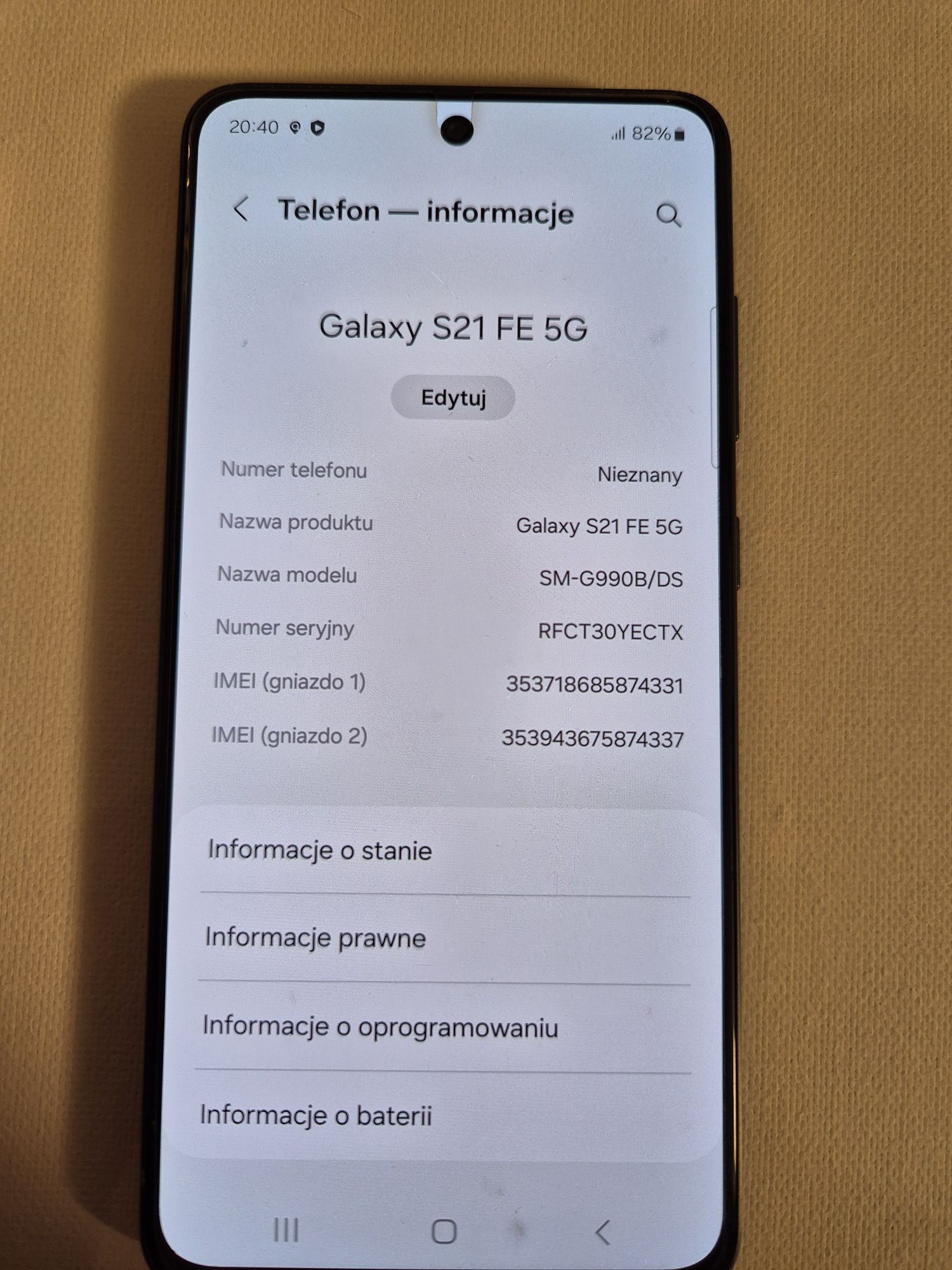 Samsung galaxy s21 FE 5G