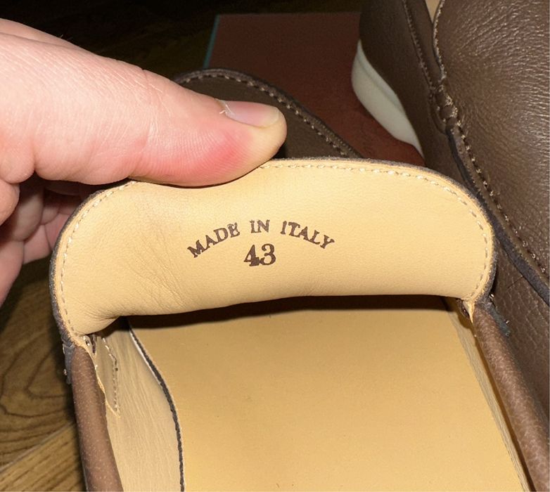 Лоферы из кожи лося Loro Piana