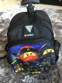 Mochila escolar com rodas Lego ninjago