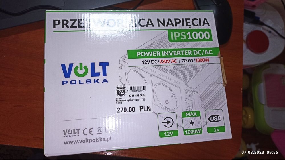 Преобразователь Инвертор 12/220 Volt Polska IPS-1000