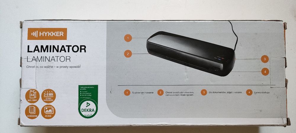Laminator maxA4 Hykker.