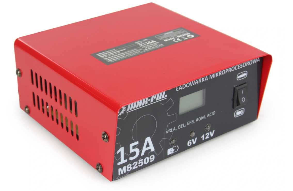 Prostownik MIKROPROCESOROWY Akumulatorowy 6V / 12V 15A