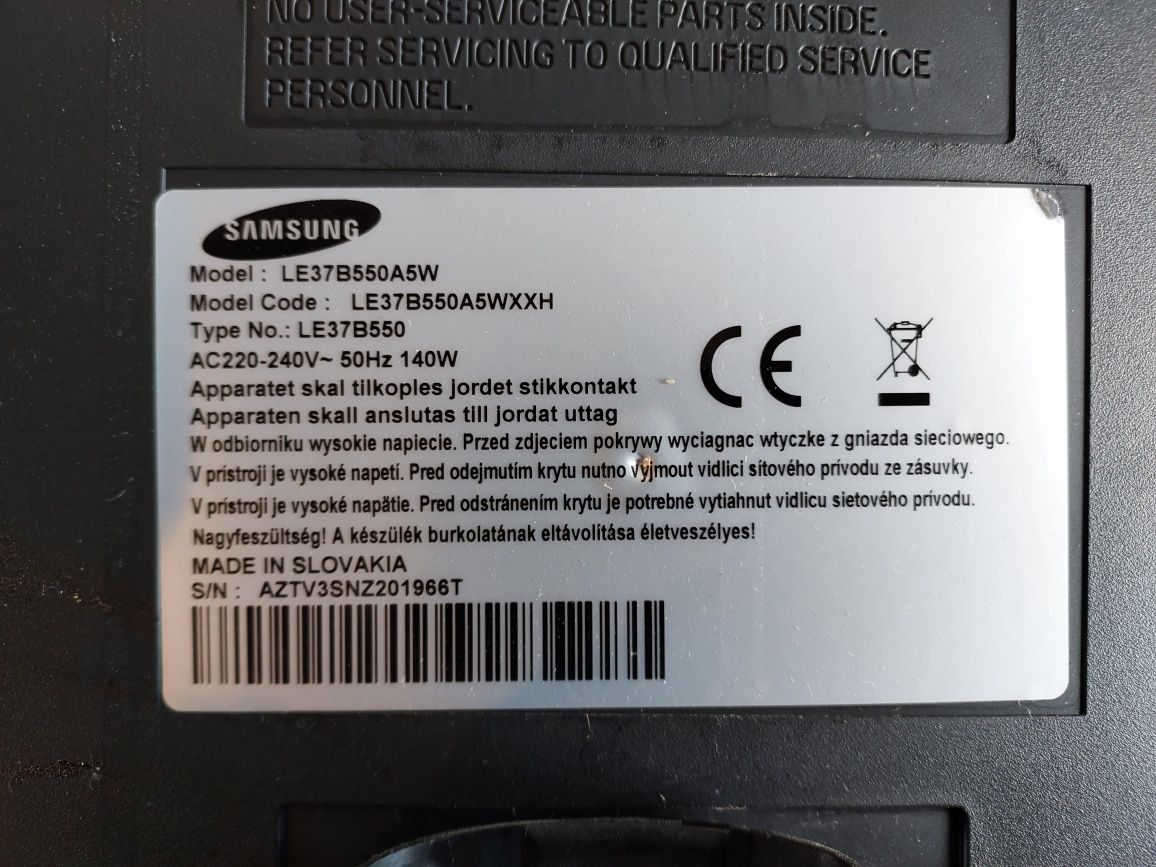 Samsung LE37B550A5W płyta główna zasilacz tcon