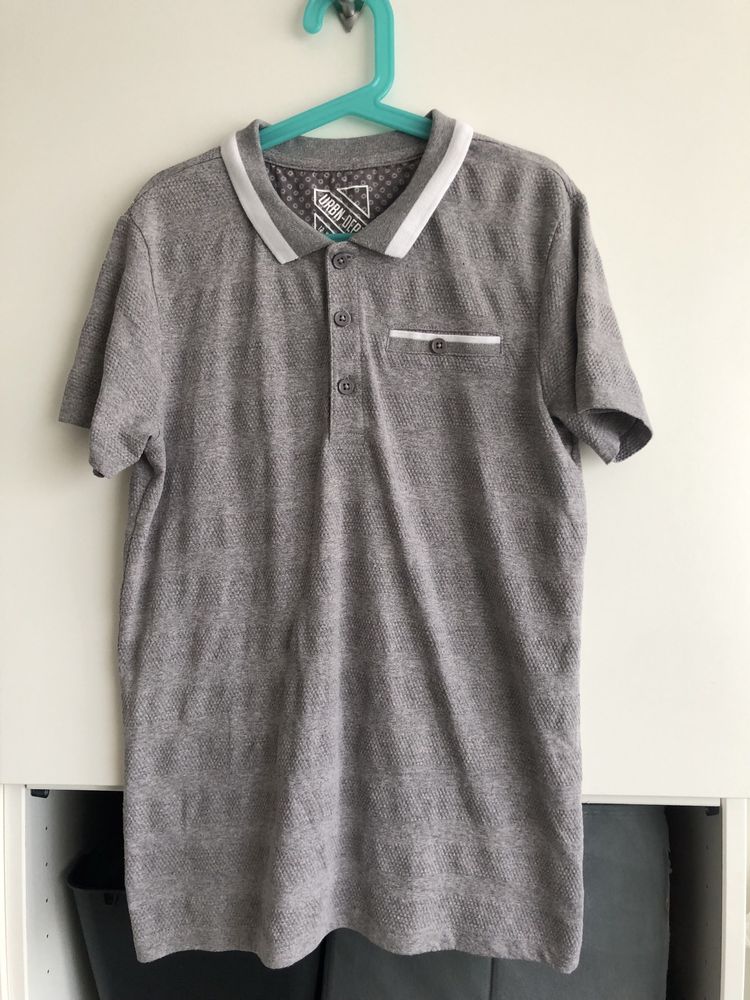 Dwupak koszulki polo 146 kołnierzyk t shirt 10-11 komplet h&m