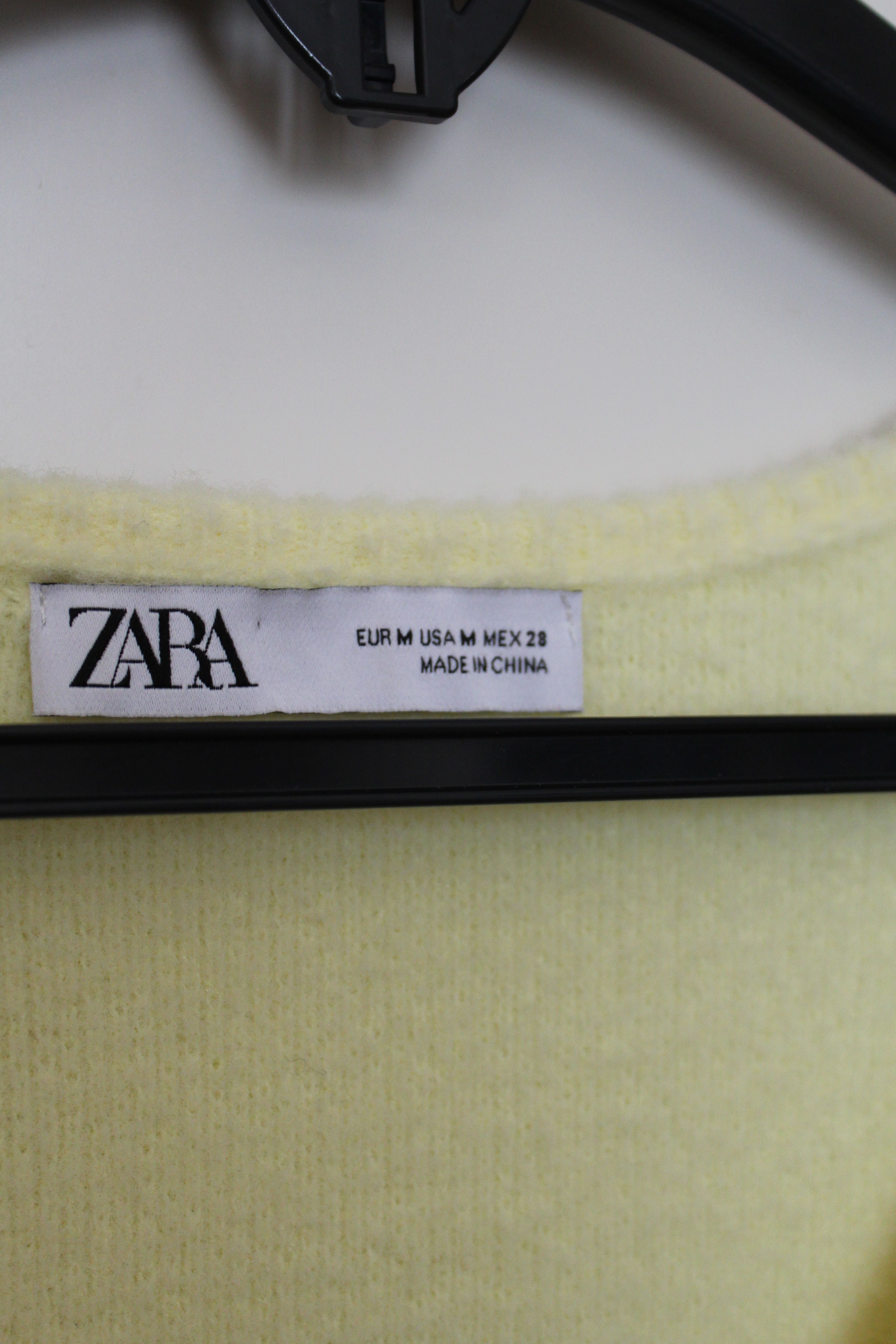 Camisola malha amarela ZARA (M)