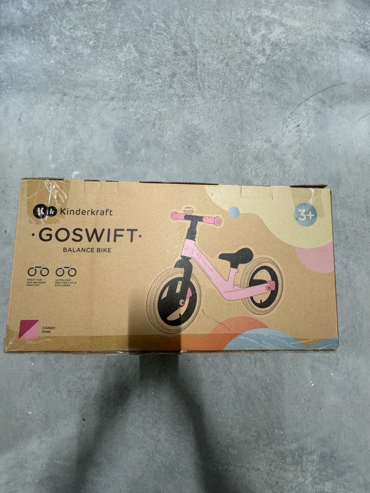Rower biegowy Kinderkraft GOSWIFT 12" Różowy