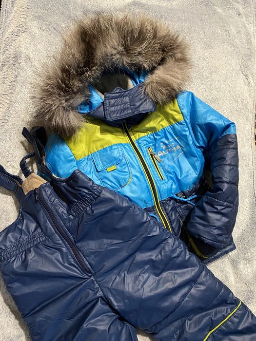 Стильный комбинезон двойка, зимний комбинезон, комбинезон