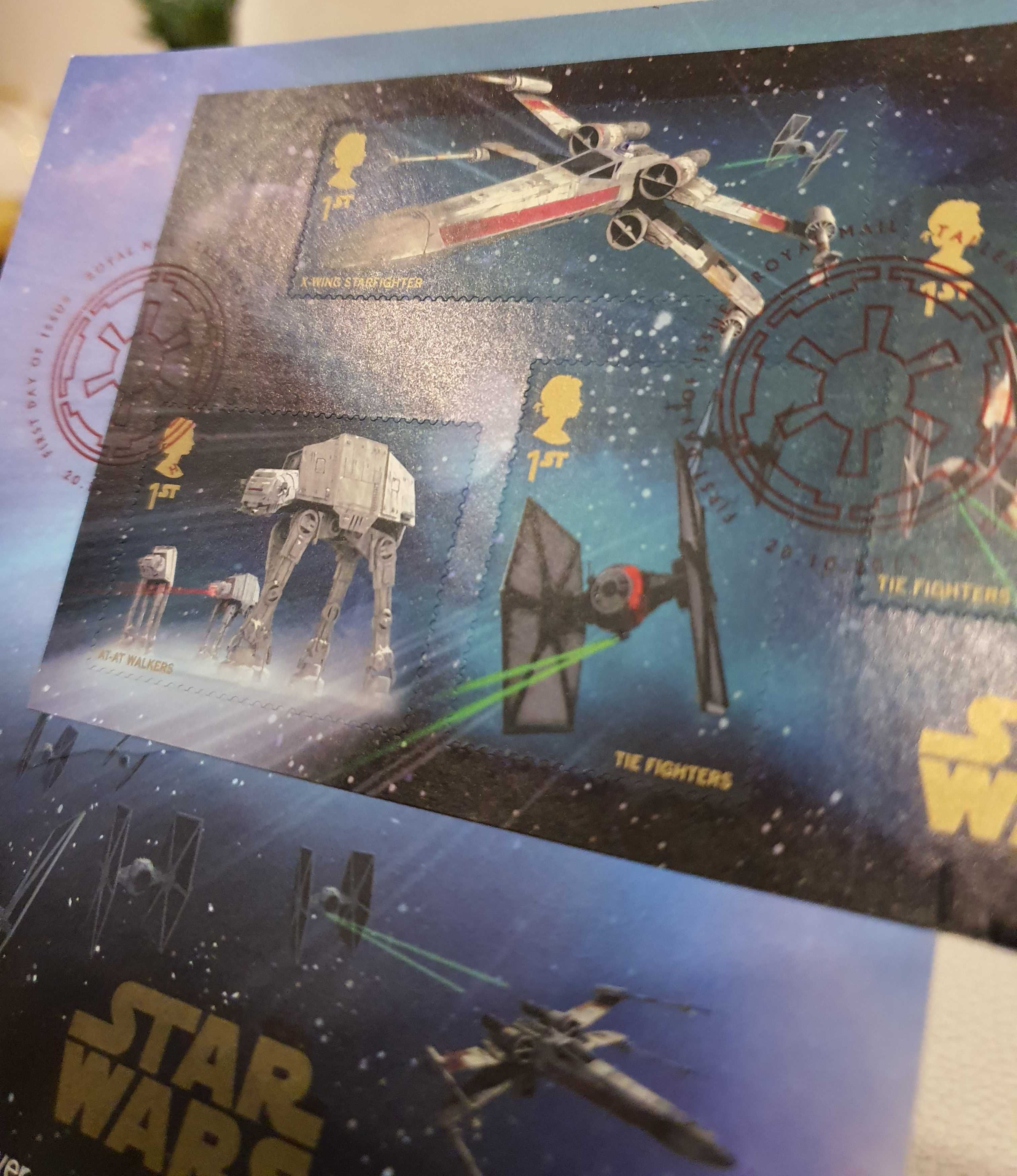 Znaczki pocztowe Gwiezdne Wojny Star Wars stemplowane Royal Mail