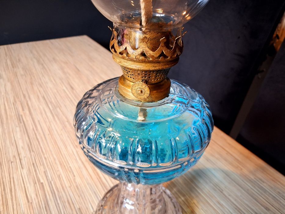 Piękna BREVETE L&B ponad 100-letnia lampa naftowa ! Belgia 1900 rok
