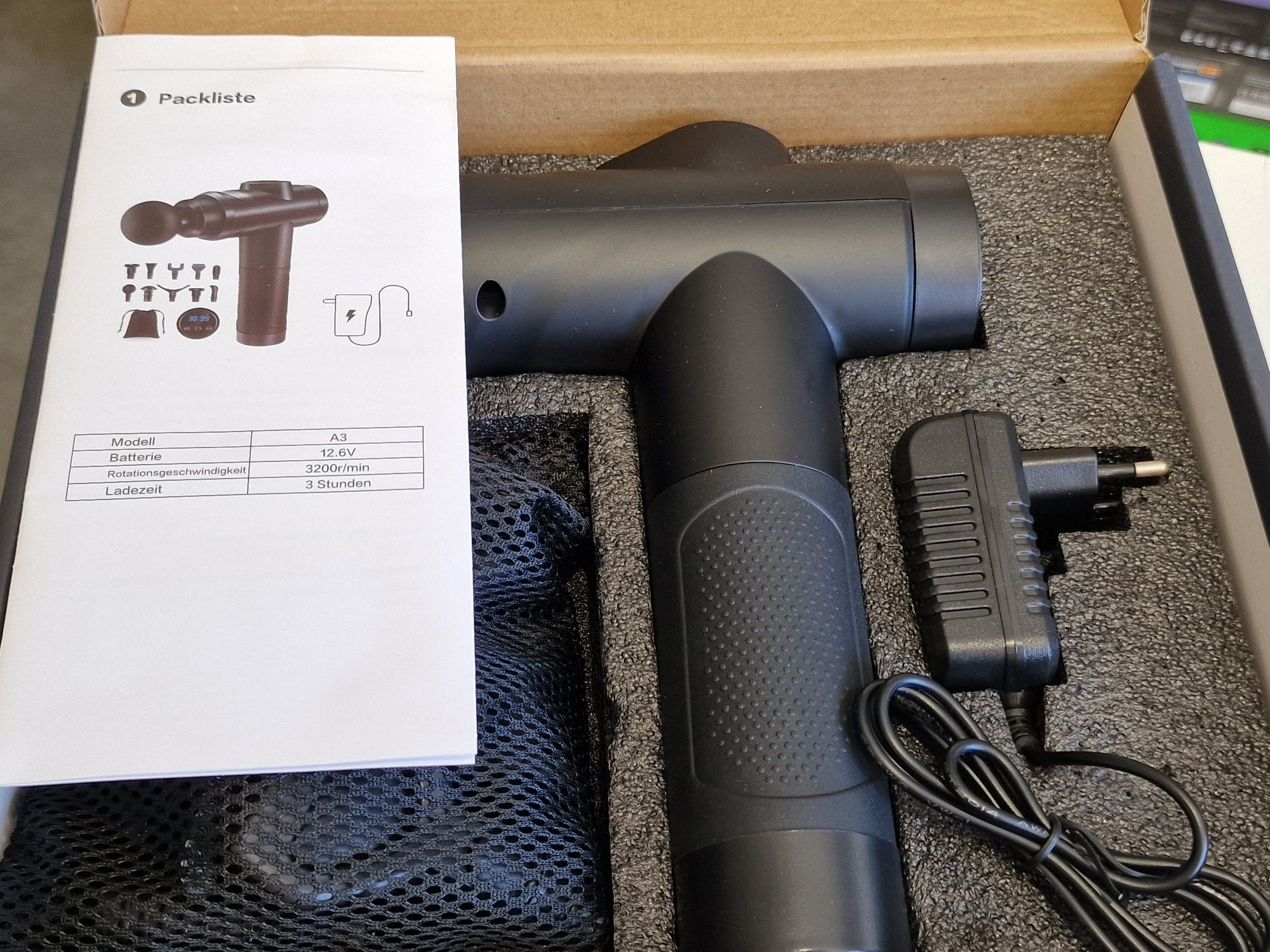 Вібраційний ударний м'язовий масажер Massage Gun Zerolia 30 швидкостей
