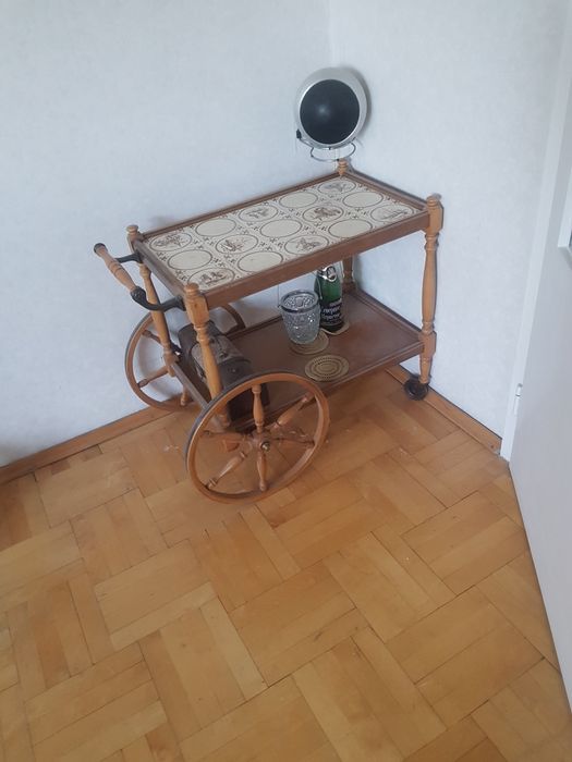 Barek drewniany na kołach