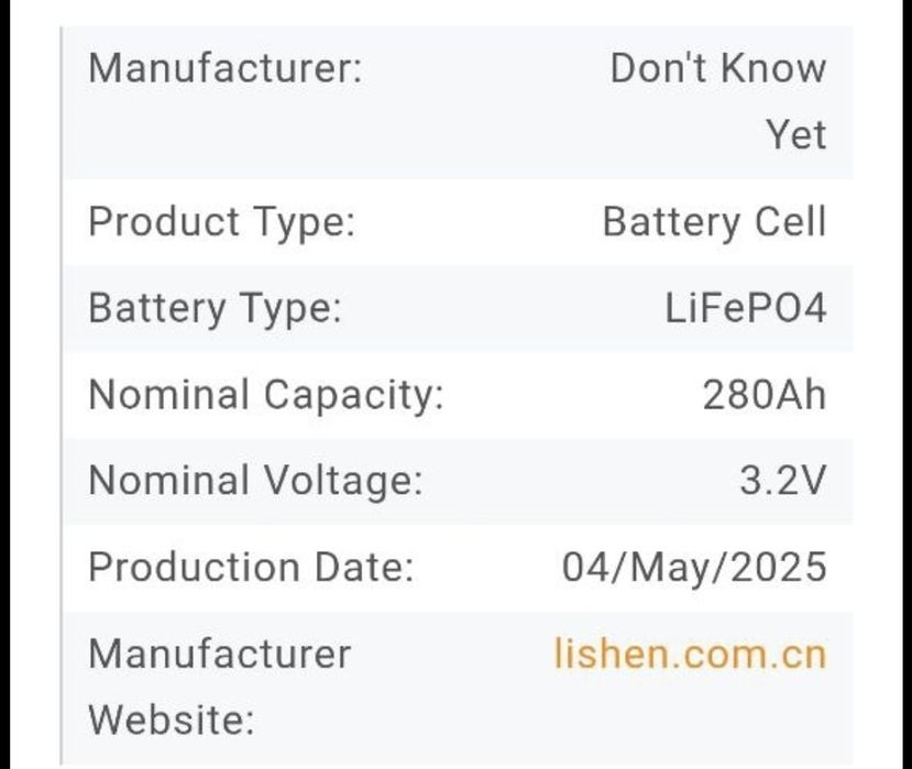 Акумулятор LifePo4 12v 280 Ah