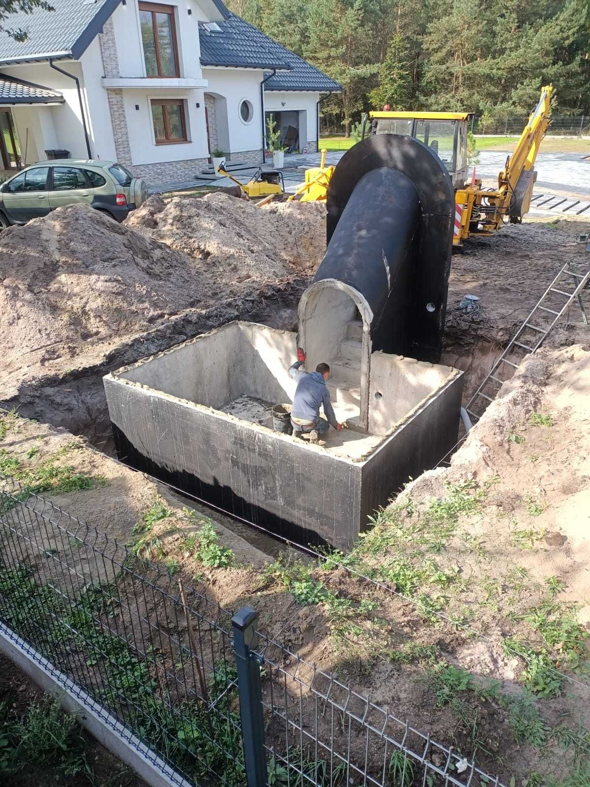 Piwnica betonowa ziemianka ogrodowa solidna B30W8 możliwość łączenia