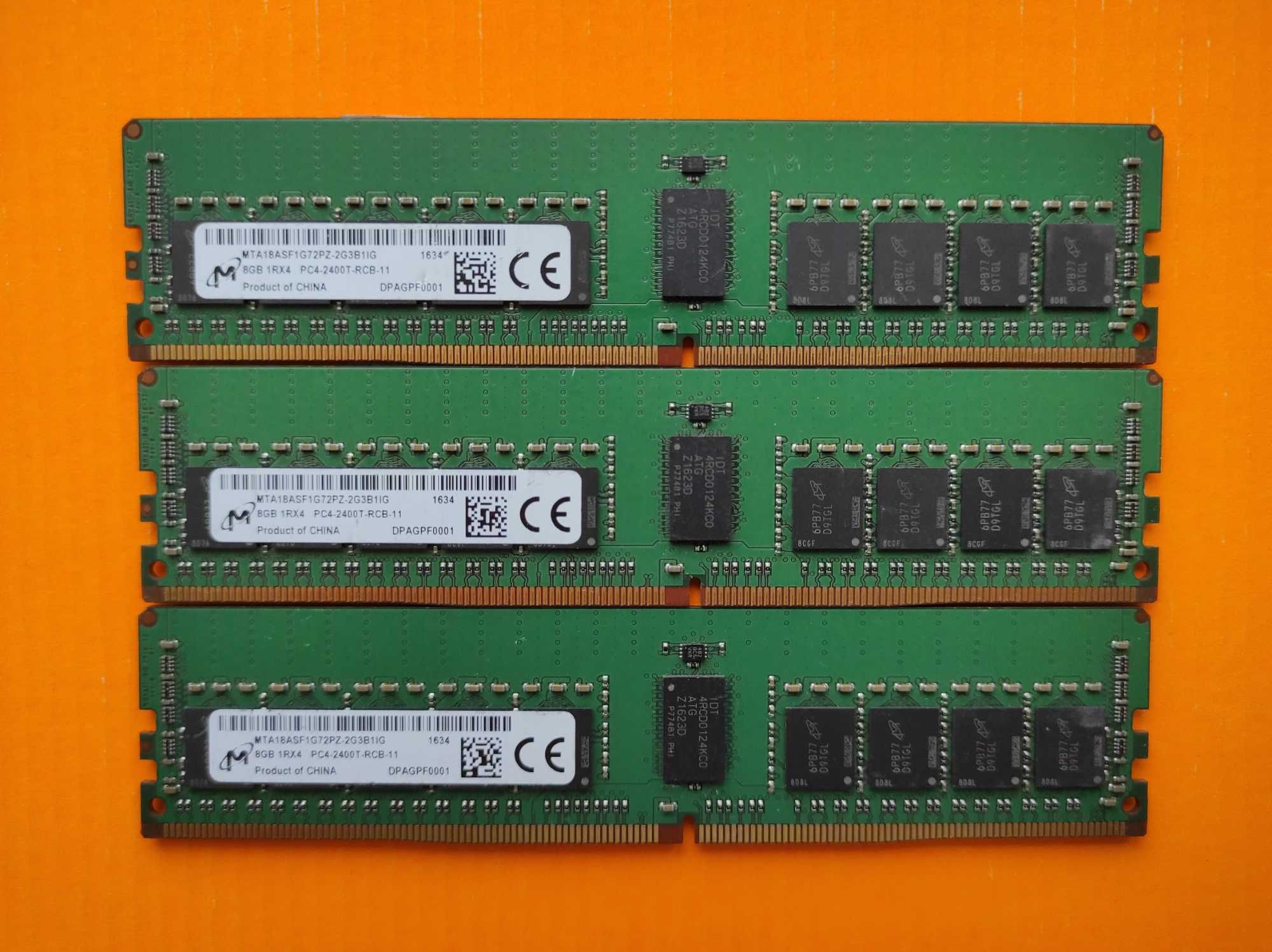Micron 8GB ECC DDR4 2400 PC4-19200R Reg серверная
