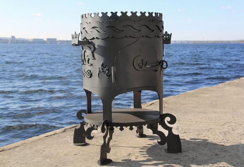 Печь под казан 12л "Бухара-2". Толщина 4мм, термостойкая краска