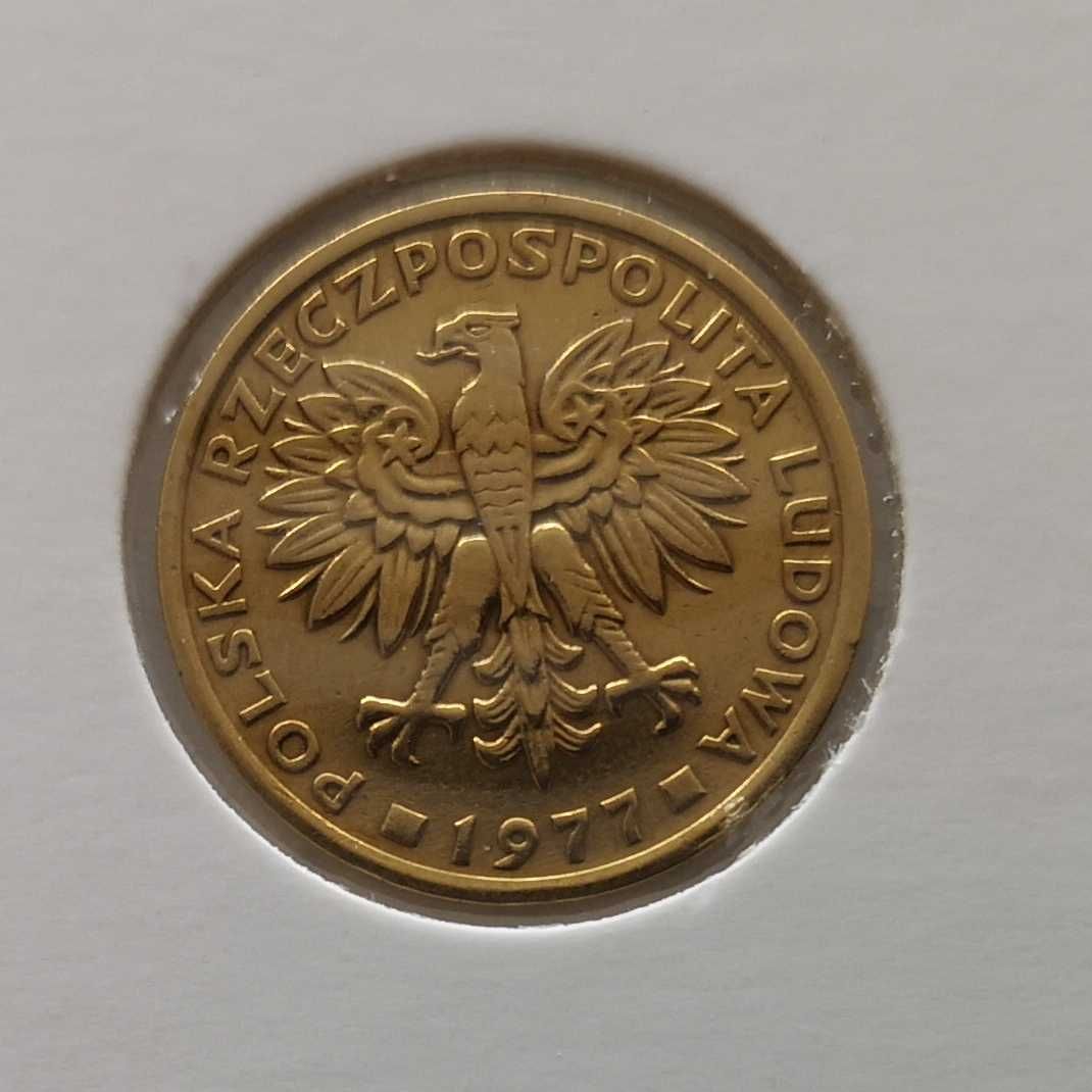 Moneta PRL 2 złote 1977r.Mosiądz.Stan monety widoczny na zdjęciach.