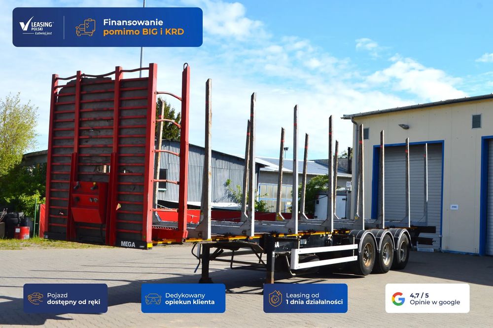 Mega MNS - 260  [13429] Kłonicowa do dłużycy , do lasu, do drewna,podnoszona oś.