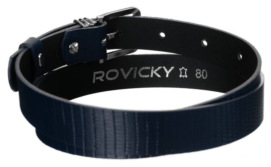 oryginalny, skórzany pasek damski, wzór skóry węża  - rovicky
