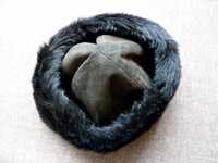 Futrzana czapka (naturalny materiał