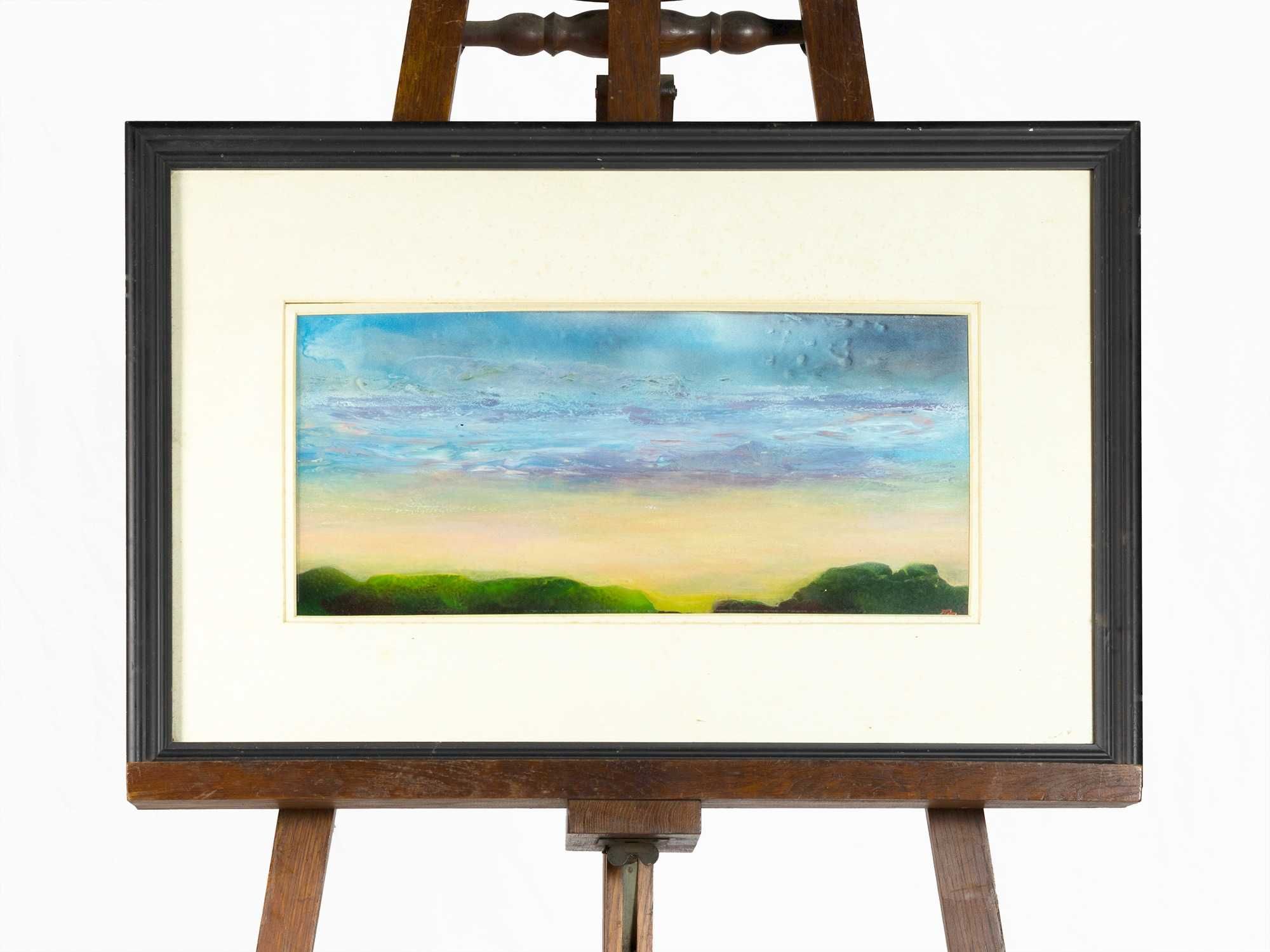 Pintura abstrata vista panorâmica J Paes | século XX
