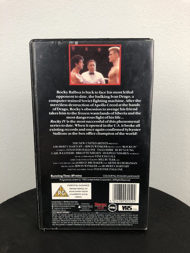 Film Rocky IV Na Kasecie VHS Warner Bros Dramat/Sportowy
