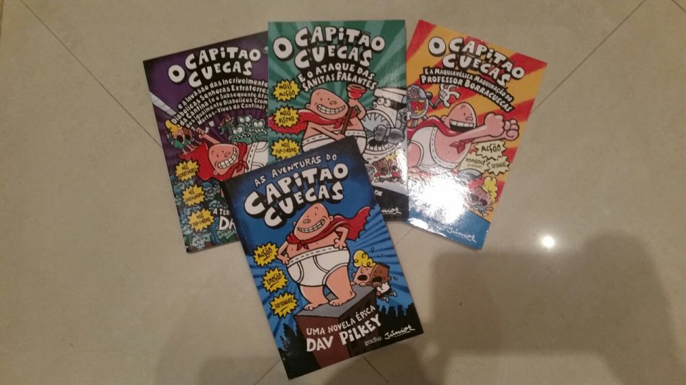 Diário de um banana e O Capitão Cuecas de Dav Pilkey