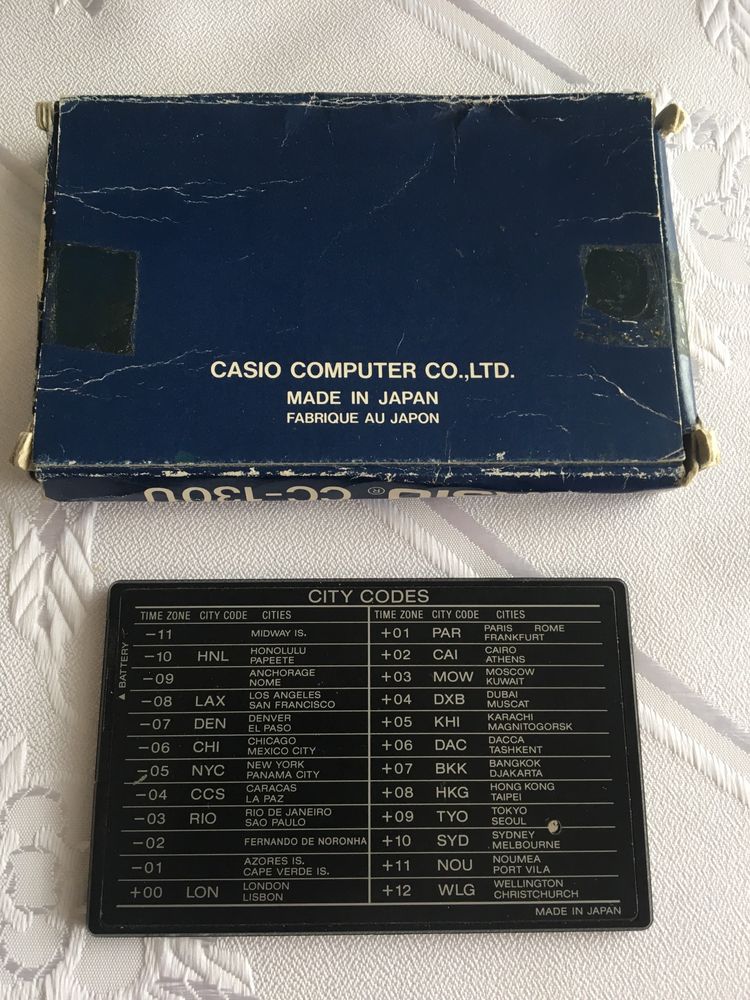 Casio World Time CC-130U, Casio Vintage, retro