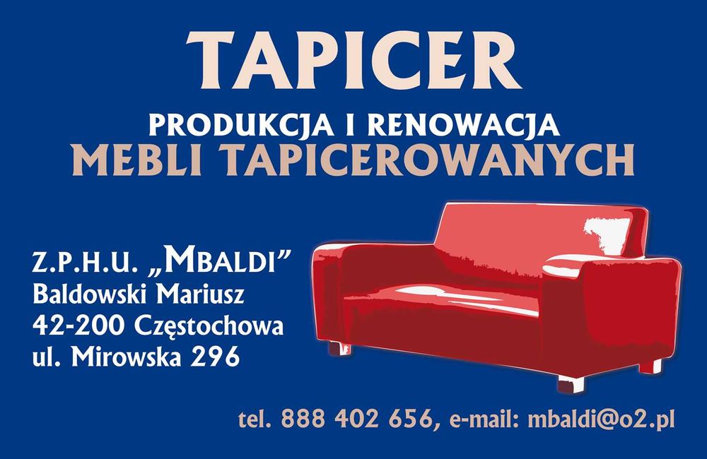 Tapicer Renowacja Mebli Częstochowa Usługi