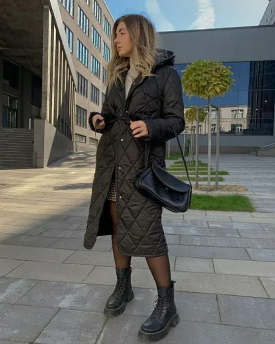 Куртка плащ зимова довга