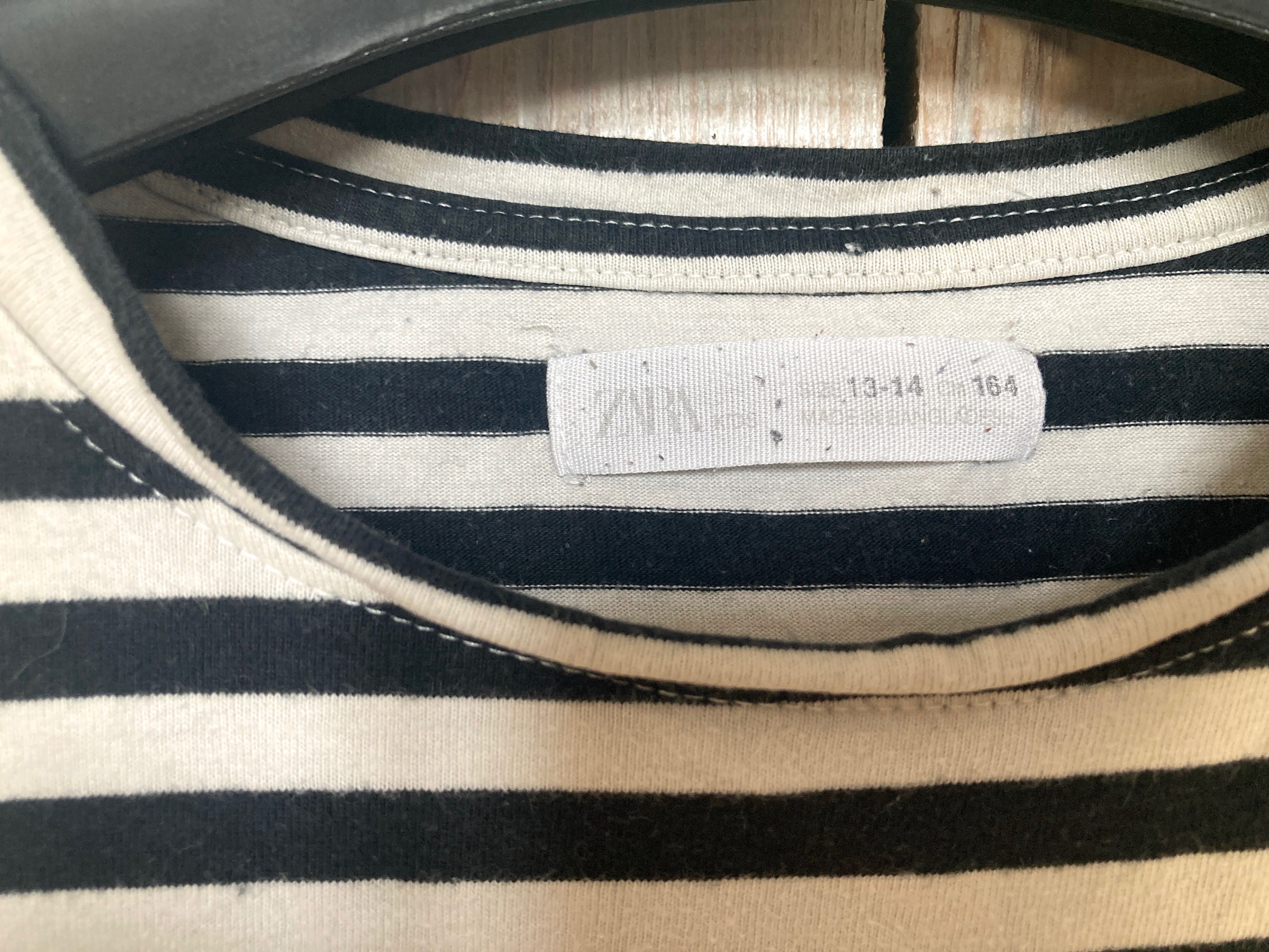 ZARA, Koszulka w paski, długi rękaw, 164 cm, 13-14 lat + gratis