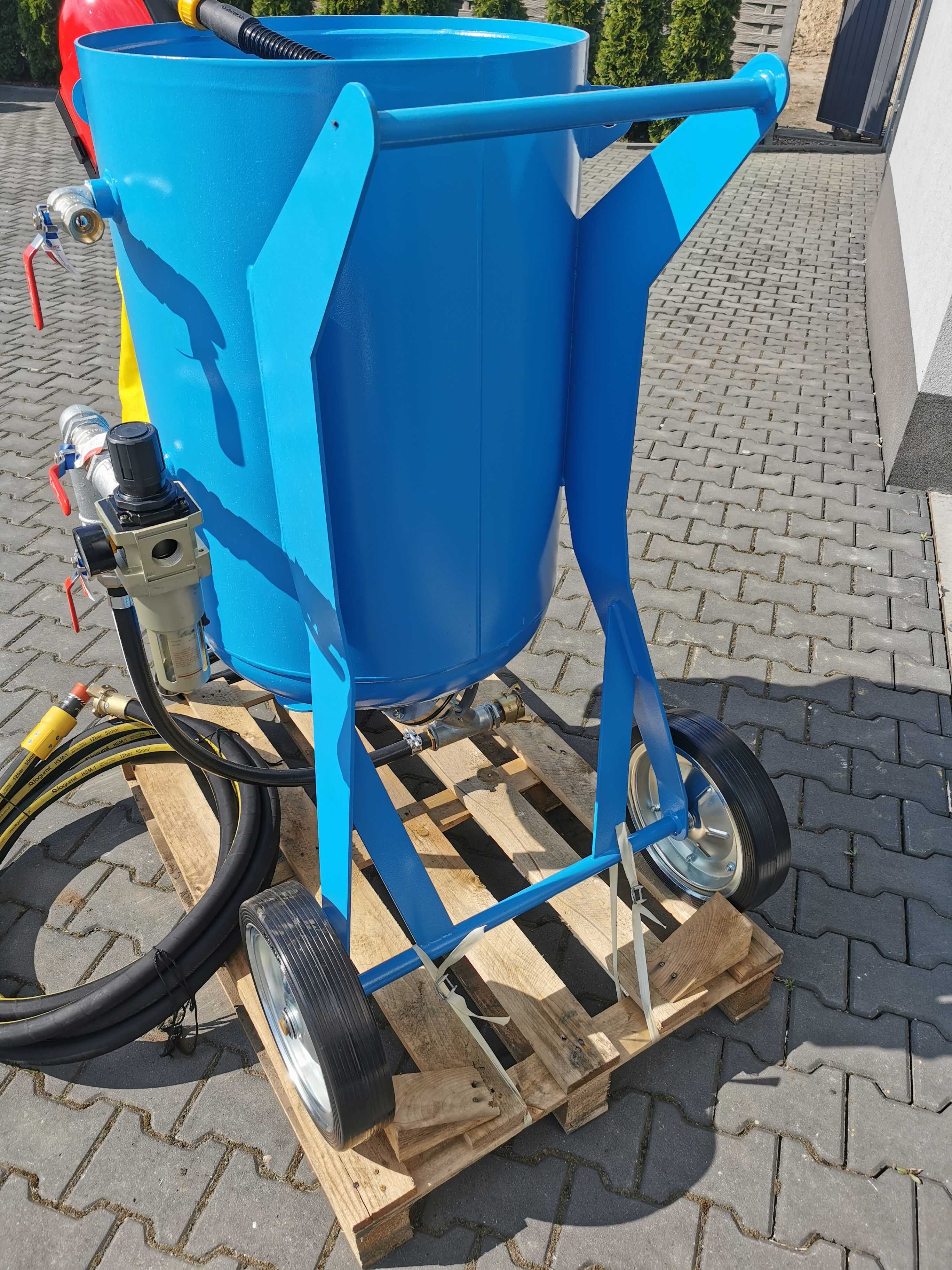 NOWA!! --7200zł NETTO-- Piaskarka 200L Zestaw do piaskowania CONTRACOR