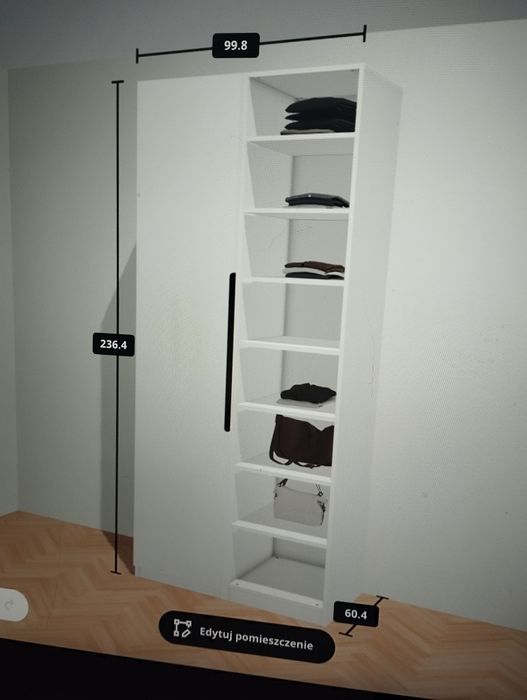 Szafa Pax wysokość 237 szer. 100 cm