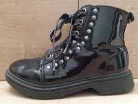 WALK X KIDS Buty Dziewczęce Botki ocieplane lakierowane  Rozm. 30
