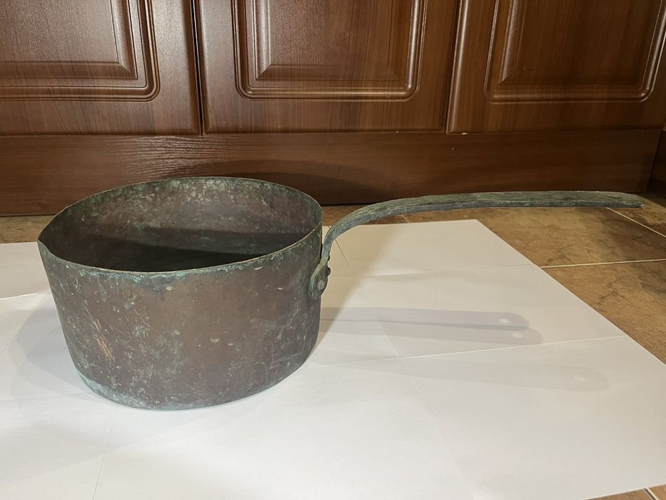 Ковш мідний,антикварний, з клеймом , вага 4,3 кг