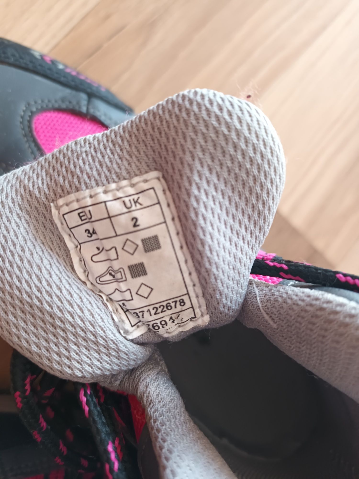 Buty zimowe dziewczęce  34