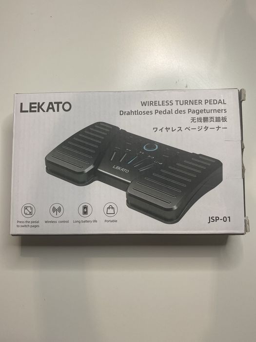 LEKATO obracania stron Bluetooth, bezprzewodowy przełącznik